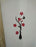 Vase in Red & Black Colour Wooden Wall Decor