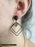 Pair Of Acrylic Plated Modern Design Earings