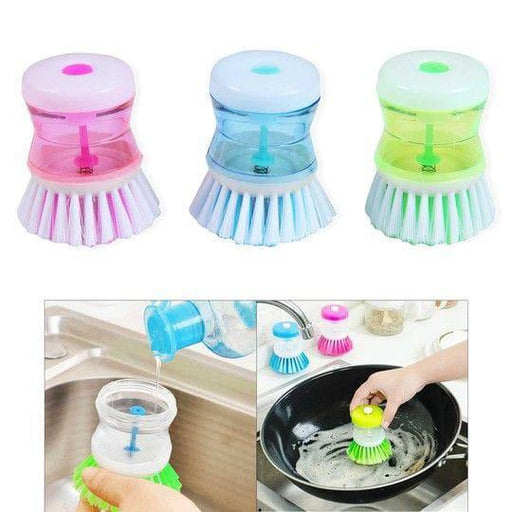 Dish Washing Brush with soap Dispenser