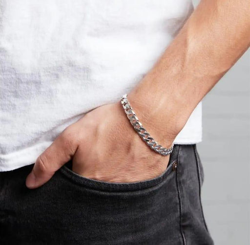 Men's Bracelet & Chain Set