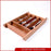 Wooden cutlery rest tray